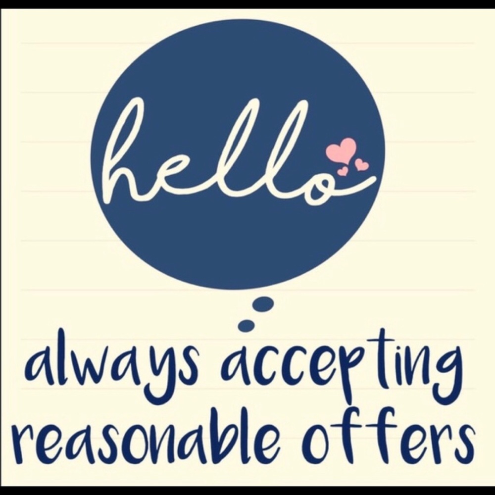 Open to reasonable offers:)